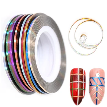 10 Rolls Colorful 3D Nail Sticker Line Tape Adhesive Glue Sticker Foil On Nails Manicure Design Decoration Strip Liner Set LA815
10 Rolls Colorful 3D Nail Sticker Line Tape Adhesive Glue Sticker Foil On Nails Manicure Design Decoration Strip Liner Set LA815