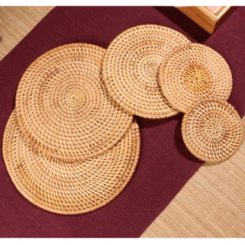 Tea tools Natural Rattan drink coaster Tea Pot Holder Pad Round restaurant kitchen cup place mats for KungFu Teapot Cup Coasters
Tea tools Natural Rattan drink coaster Tea Pot Holder Pad Round restaurant kitchen cup place mats for KungFu Teapot Cup Coasters