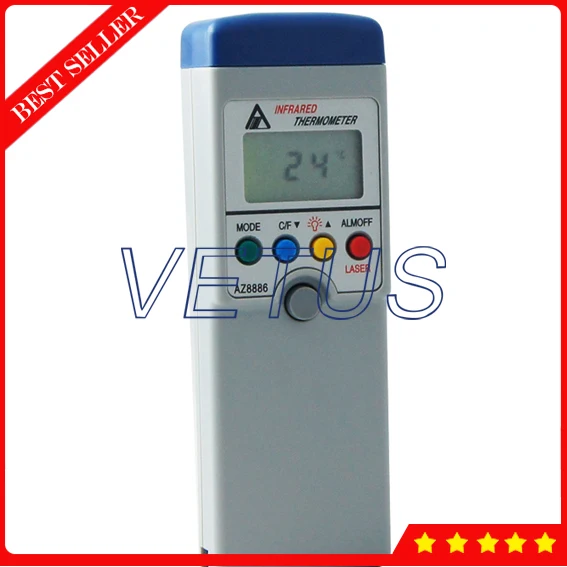 AZ8886 Digital kitchen thermometer with Infrared IR Thermometer Measuring range -20-420C
AZ8886 Digital kitchen thermometer with Infrared IR Thermometer Measuring range -20-420C