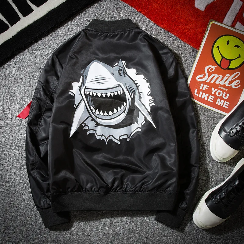 Autumn Men Women Fashion Casual Baseball Jacket Cartoon Animal Hip Hop Design Youth Couple Coat Air Force Pilot Bomber Jackets
Autumn Men Women Fashion Casual Baseball Jacket Cartoon Animal Hip Hop Design Youth Couple Coat Air Force Pilot Bomber Jackets