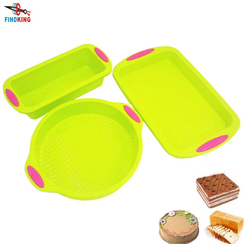 FINDKING Square Quadrate Shape Round Shape Double Color 3D Silicone Cake Mold Baking Cake Mold Baking Tools 3 in Package
FINDKING Square Quadrate Shape Round Shape Double Color 3D Silicone Cake Mold Baking Cake Mold Baking Tools 3 in Package