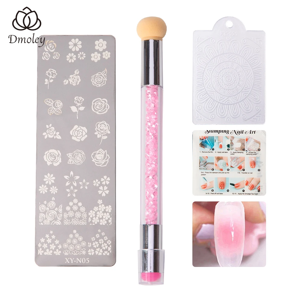 1 Set Double-head Nail Brush Stamper Pen With Nail Art Stamper And Scraper Jelly Silicone And Brush For Nail Art Stamping Tools
1 Set Double-head Nail Brush Stamper Pen With Nail Art Stamper And Scraper Jelly Silicone And Brush For Nail Art Stamping Tools