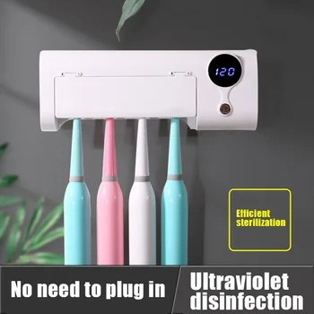 Economical Toothbrush Holder Wall Mount UV USB Charging with Dust Cover Toothbrush Holder Sterilization Sterilizer for Ladies Men's Baby Children's Home Kitchen ds99
Economical Toothbrush Holder Wall Mount UV USB Charging with Dust Cover Toothbrush Holder Sterilization Sterilizer for Ladies Men's Baby Children's Home Kitchen ds99