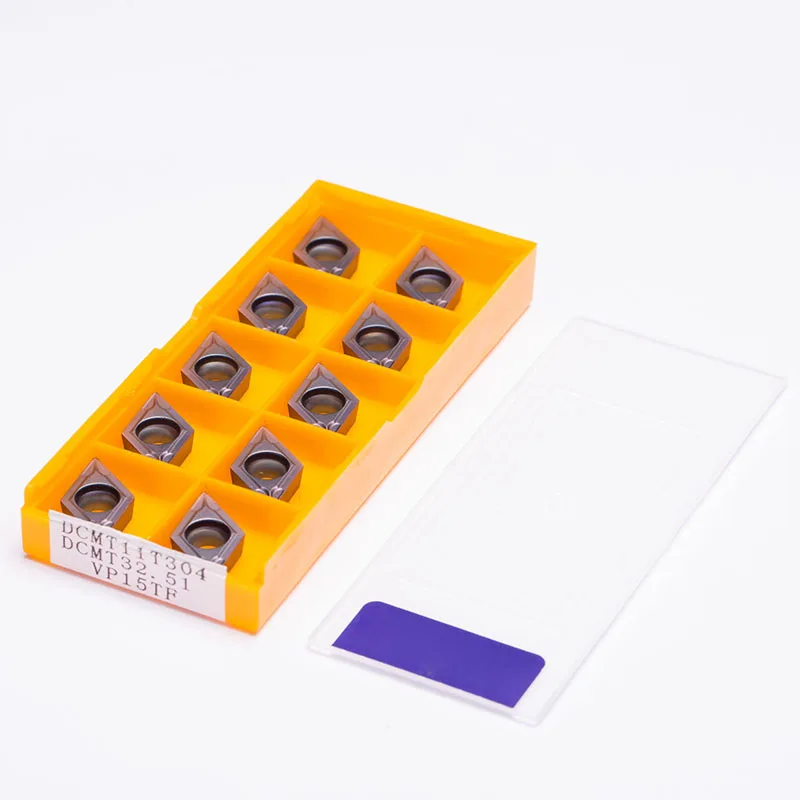 10 шт./компл. DCMT11T304 VP15TF DCMT32.51 державки HSS нить Твердосплавный Наконечник вставкой