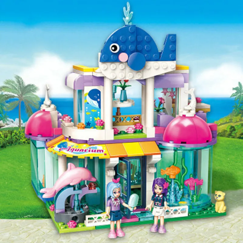 327pcs Enlighten toy for children blocks Compatible Logods friends city Girls DIY figures Bricks Blue Whale Aquarium toys
327pcs Enlighten toy for children blocks Compatible Logods friends city Girls DIY figures Bricks Blue Whale Aquarium toys