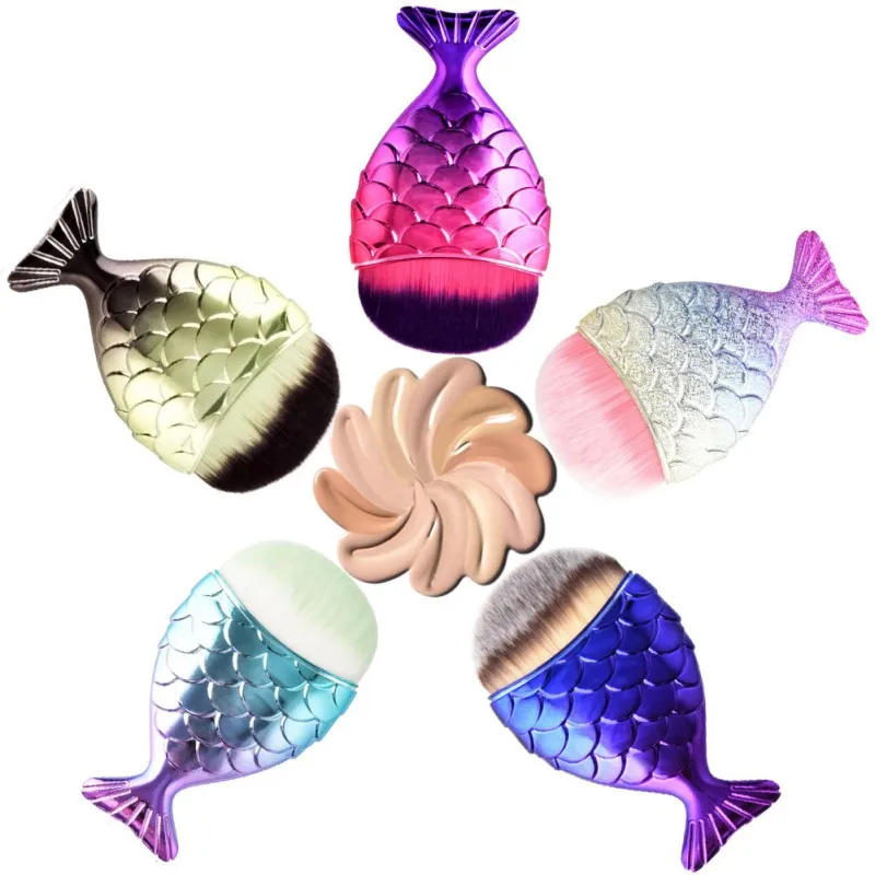 Exquisite Fatfish Scales Makeup Brushes Mermaid Brushes Fashion Face Blush Girl Highlighter Brush Tool Pinceis Maquiagem
Exquisite Fatfish Scales Makeup Brushes Mermaid Brushes Fashion Face Blush Girl Highlighter Brush Tool Pinceis Maquiagem