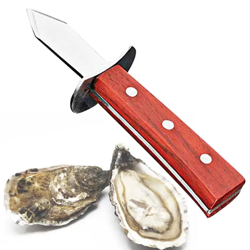 1Pc Stainless Steel Wooden Handle Oyster Knife Sharp-Edged Shucker Shell Seafood Opener Tool Multifunction Utility Kitchen Tools
1Pc Stainless Steel Wooden Handle Oyster Knife Sharp-Edged Shucker Shell Seafood Opener Tool Multifunction Utility Kitchen Tools