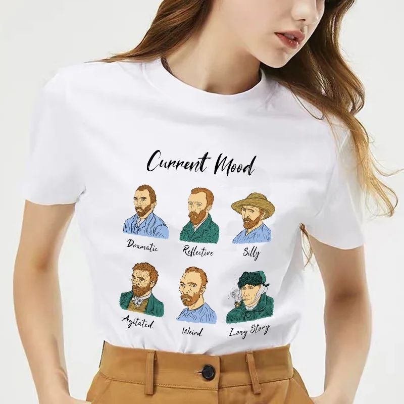 HAHAYULE-JBH Current Mood Vangogh Funny Printed T Shirt Man Women Short Sleeve Cotton Tee Tops
HAHAYULE-JBH Current Mood Vangogh Funny Printed T Shirt Man Women Short Sleeve Cotton Tee Tops
