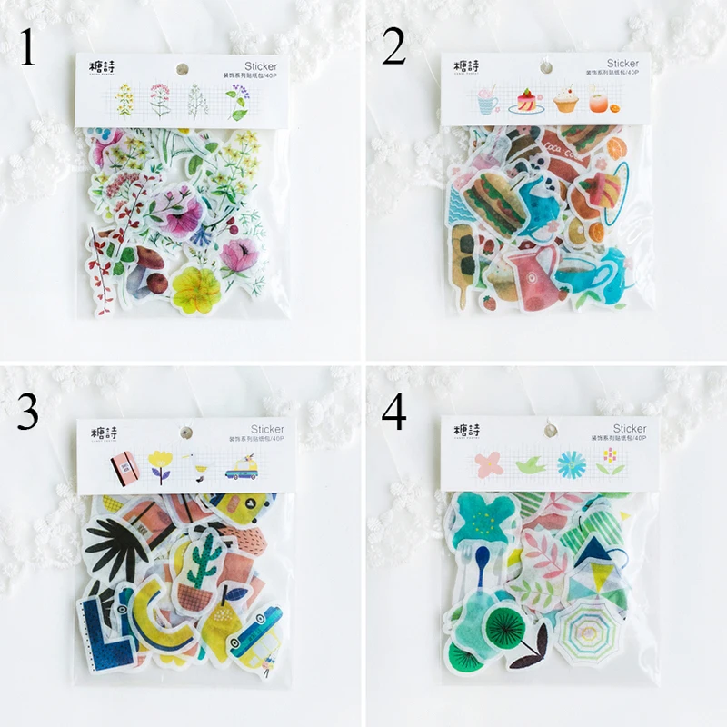 40pcs Dessert Stationery Travel Stickers Plant Decorative Adhesive Stickers Decorations Diy Diary Scrapbooking Bullet Journal
40pcs Dessert Stationery Travel Stickers Plant Decorative Adhesive Stickers Decorations Diy Diary Scrapbooking Bullet Journal