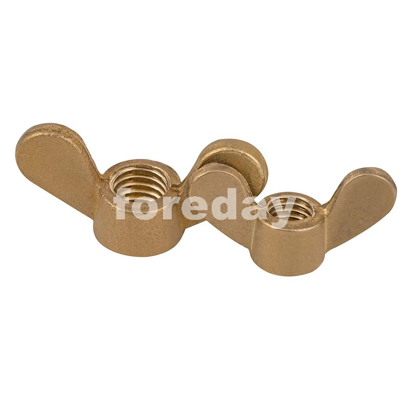 M4 M5 M6 Solid Brass Wing Nut wingnut butterfly thumb copper nuts 