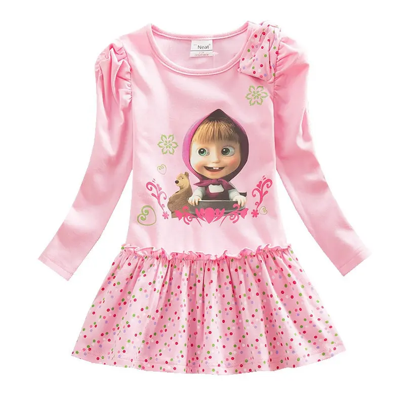 New girl's long-sleeved dress 3D printed cartoon children's dress spring and autumn small wave dot dress
New girl's long-sleeved dress 3D printed cartoon children's dress spring and autumn small wave dot dress