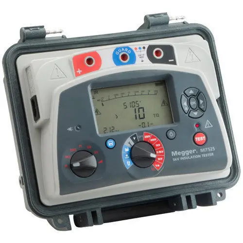 Fast arrival Megger S1-552/2 5KV Analog/Digital Insulation Resistance Tester 500V, 1000V, 2500V, 5000 V, 15T ohms
Fast arrival Megger S1-552/2 5KV Analog/Digital Insulation Resistance Tester 500V, 1000V, 2500V, 5000 V, 15T ohms