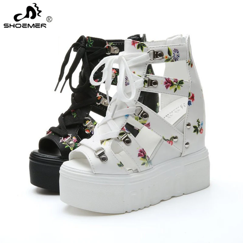 SHOEMER INS Hot printing Leisure Wedges women's Shoes 2019 Summer Sandals Platform Shoelaces High Heels Casual Shoes Woman
SHOEMER INS Hot printing Leisure Wedges women's Shoes 2019 Summer Sandals Platform Shoelaces High Heels Casual Shoes Woman