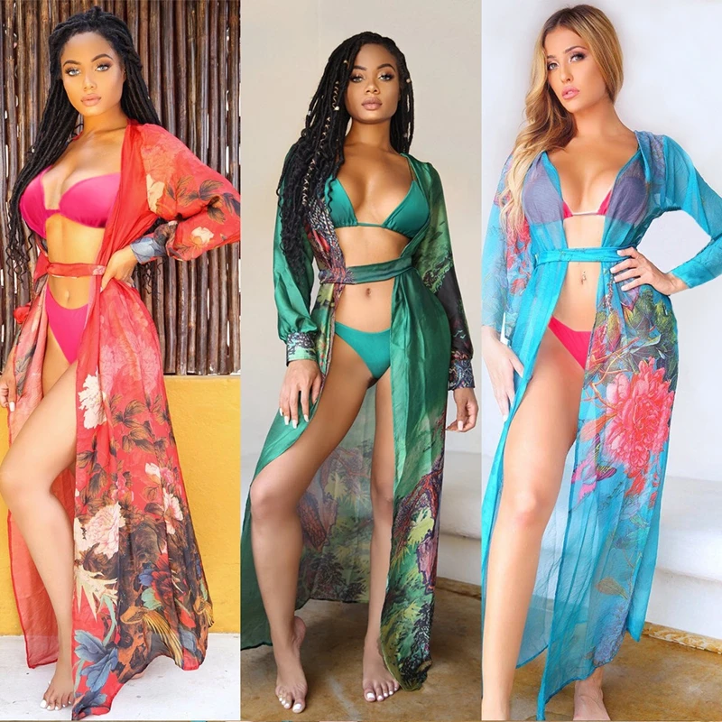 Sexy 3 Pieces Bikini Set 2019 Women Swimsuit Bikini Cover Up Long Dress Women Blouse Cardigan Print Bathing Suit and Cover-ups
Sexy 3 Pieces Bikini Set 2019 Women Swimsuit Bikini Cover Up Long Dress Women Blouse Cardigan Print Bathing Suit and Cover-ups