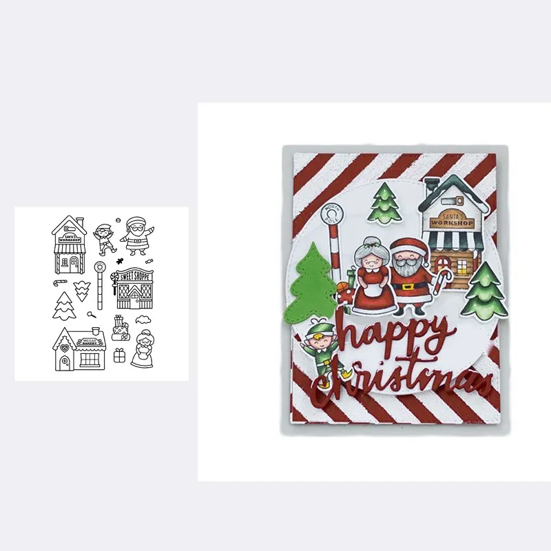 MeRRY CHRISTMAS Santa Silicone Stamp Embossing Scrapbooking Stencil Craft DIY Card Crafts Dies Album Handmade Christmas Decor
MeRRY CHRISTMAS Santa Silicone Stamp Embossing Scrapbooking Stencil Craft DIY Card Crafts Dies Album Handmade Christmas Decor