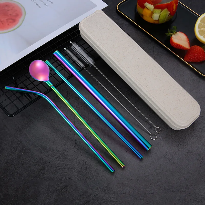 6pcs Smooth Stainless Steel Drink Straws Set with Case Reusable Straw Portable Bar Accessories Eco-Friendly Dropshipping
6pcs Smooth Stainless Steel Drink Straws Set with Case Reusable Straw Portable Bar Accessories Eco-Friendly Dropshipping