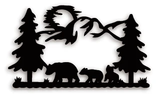 Bears In The Woods Edge Border 100*57mm Metal Cutting Dies Scrapbooking Album DIY Card Craft Embossing Die Cuts New 2019 Arrival
Bears In The Woods Edge Border 100*57mm Metal Cutting Dies Scrapbooking Album DIY Card Craft Embossing Die Cuts New 2019 Arrival