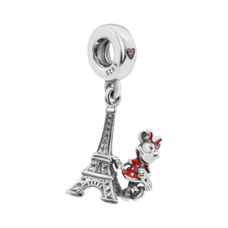 2018 New Eiffel Tower Minnie Charm 925 Sterling Silver Pendant Heart Bead Fit Original Pandora Bracelet Charm DIY Jewelry
2018 New Eiffel Tower Minnie Charm 925 Sterling Silver Pendant Heart Bead Fit Original Pandora Bracelet Charm DIY Jewelry