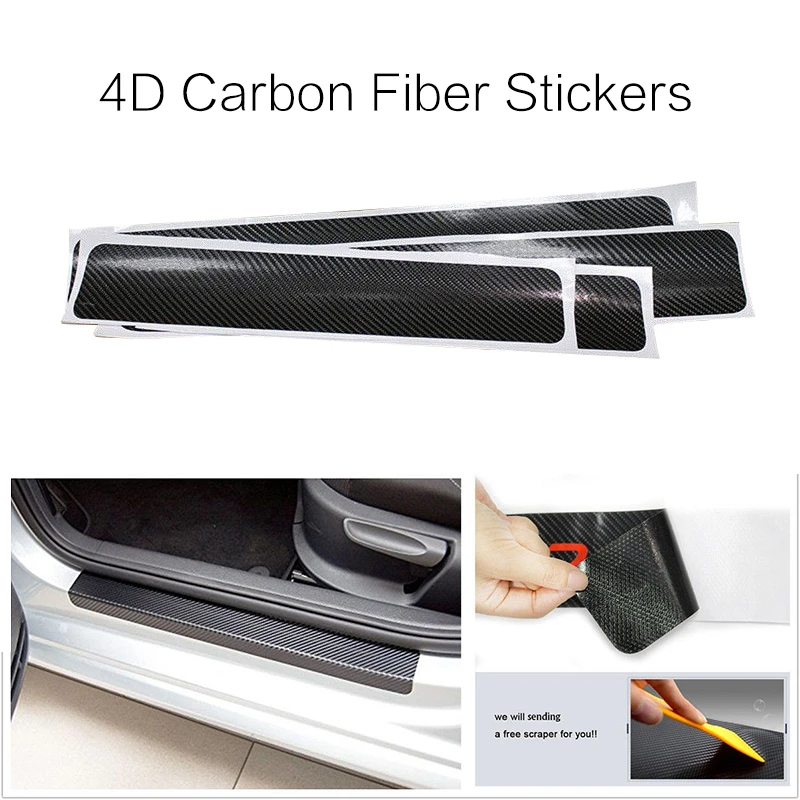 New high quality Auto 4D Carbon Fiber Car Door Sill Protection Car Stickers Scuff Anti-Scratch Protector Car accessories
New high quality Auto 4D Carbon Fiber Car Door Sill Protection Car Stickers Scuff Anti-Scratch Protector Car accessories