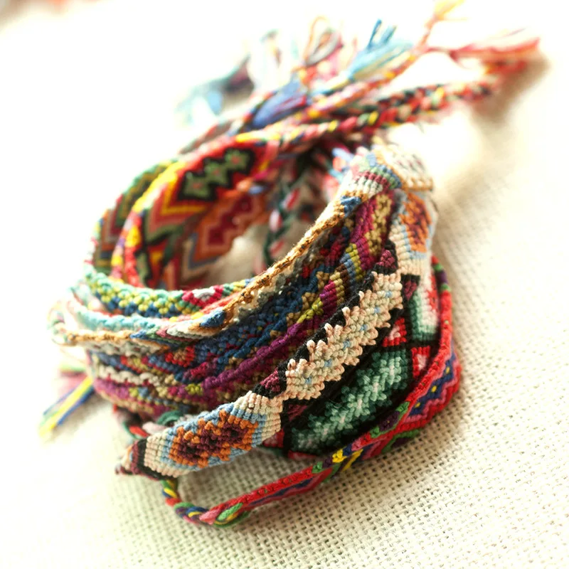 LE SKY New Fashion Bohemian Colorful Rainbow Handmade Woven Rope String Strand Friendship Bracelet
LE SKY New Fashion Bohemian Colorful Rainbow Handmade Woven Rope String Strand Friendship Bracelet
