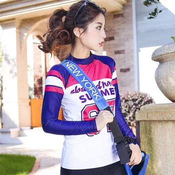 2016 Summer New Arrival Women's UPF 50+ Rash Guard Long Sleeve Rashguard Swim Tee Surf Swim UPF Sun Protection Clothing Shirt
2016 Summer New Arrival Women's UPF 50+ Rash Guard Long Sleeve Rashguard Swim Tee Surf Swim UPF Sun Protection Clothing Shirt