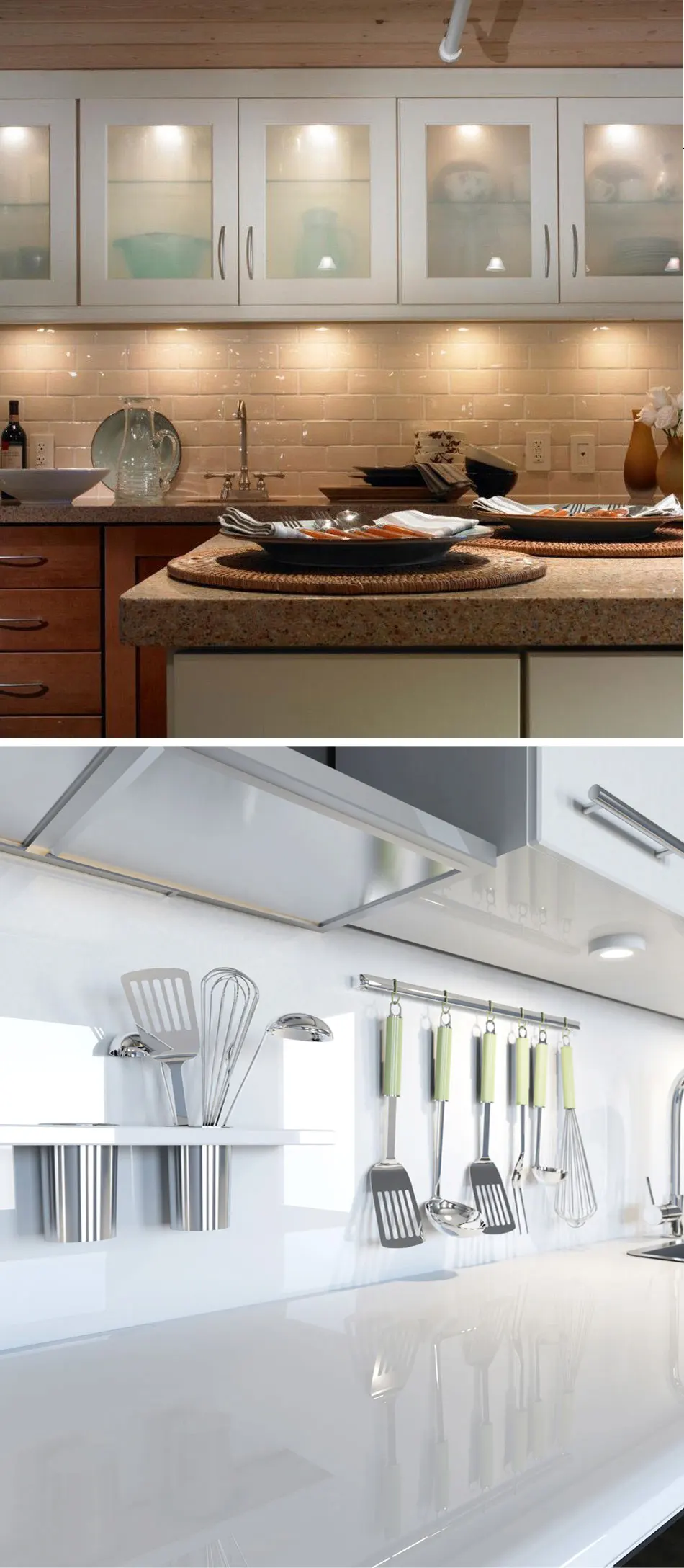 Under Cabinet Lights Closet Lamp 12VDC 3W LED Cupboard Light Aluminum Round Shape Lamps For Kitchen Counter Lighting Bookshelf (9)