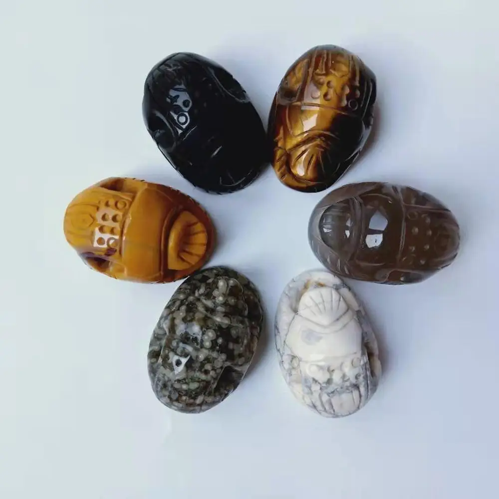 Wholesale Price 1.5 inch Natural Various Gemstone Beetles Quartz Crystal Carving Beetles Statue For Home Decoration WYQ
Wholesale Price 1.5 inch Natural Various Gemstone Beetles Quartz Crystal Carving Beetles Statue For Home Decoration WYQ