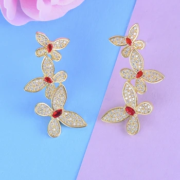 missvikki Original Brand Trendy Elegant Butterfly Shape Earrings Natural Zircon Women Wedding Party Jewelry Creative Jewelry
missvikki Original Brand Trendy Elegant Butterfly Shape Earrings Natural Zircon Women Wedding Party Jewelry Creative Jewelry