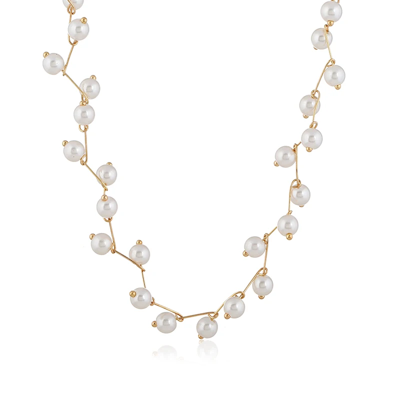 New Fashion Branch Pearl Acrylic Necklace For Women Sweet Clavicular Gold Chain Choker Statement Necklace Jewelry Sieraden AN22
New Fashion Branch Pearl Acrylic Necklace For Women Sweet Clavicular Gold Chain Choker Statement Necklace Jewelry Sieraden AN22