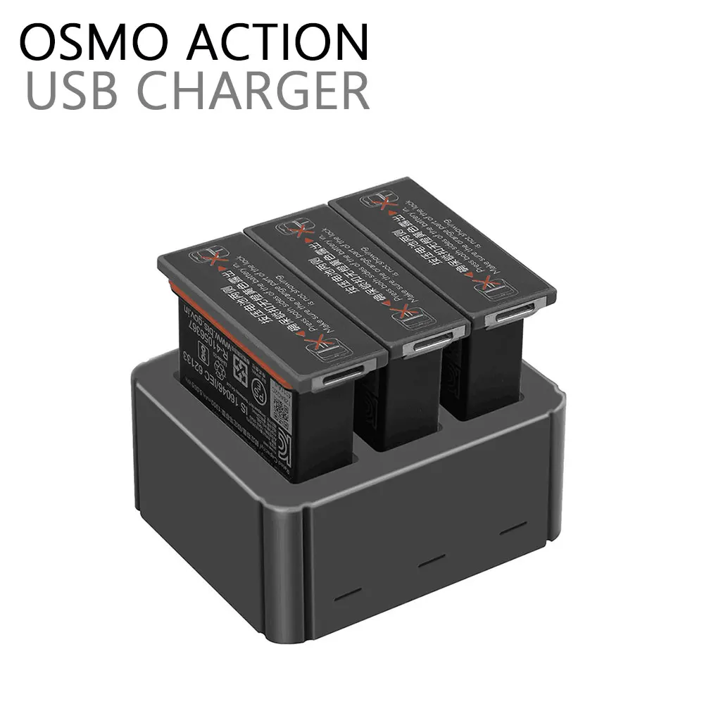 3-in-1 DJI Osmo Action Sport Camera Faster Battery Charger TYPE-C Charging Hub Intelligent Charging for Osmo Action Accessories
3-in-1 DJI Osmo Action Sport Camera Faster Battery Charger TYPE-C Charging Hub Intelligent Charging for Osmo Action Accessories