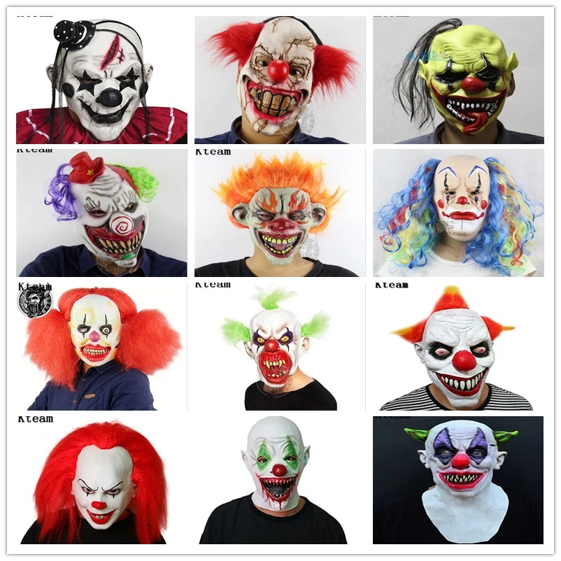2018 Scary Clown Mask Full Face Cosplay Horror Masquerade Adult Pennywish Clown Mask Halloween Props Costumes Fancy Dress Party
2018 Scary Clown Mask Full Face Cosplay Horror Masquerade Adult Pennywish Clown Mask Halloween Props Costumes Fancy Dress Party
