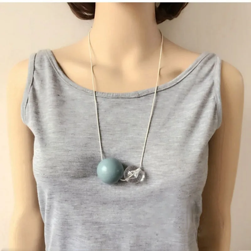 Banny Pink Chunky Big Round Clear Wood Beads Maxi Pendant Necklace For Women Bohemia Matte Silver Snake Sweater Chain Necklace
Banny Pink Chunky Big Round Clear Wood Beads Maxi Pendant Necklace For Women Bohemia Matte Silver Snake Sweater Chain Necklace