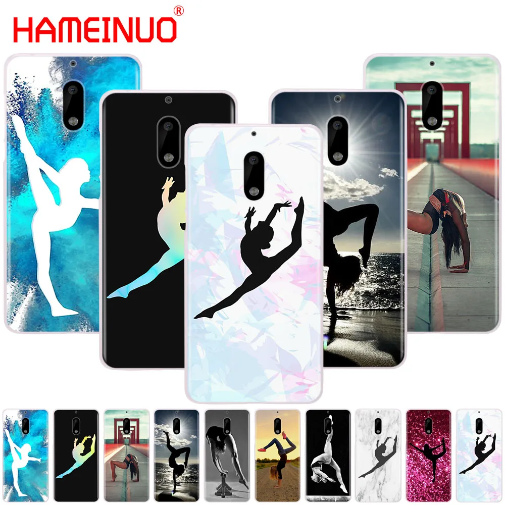 HAMEINUO гимнастический силуэт чехол для телефона Nokia 9 8 7 6 5 3 Lumia 630 640 640XL 2018 | Мобильные