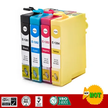 Compatible ink cartridges for T1261 T1262 T1263 T1264 suit for Epson WF-3520 WF-3530 WF-3540 WF-7010 WF-7510 WF-7520 NX330 etc.
Compatible ink cartridges for T1261 T1262 T1263 T1264 suit for Epson WF-3520 WF-3530 WF-3540 WF-7010 WF-7510 WF-7520 NX330 etc.