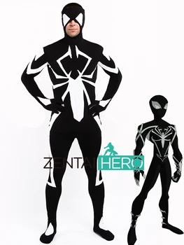 Free Shipping DHL Black White Lycra Spandex Spider Bodysuit Inspired by Spiderman Superhero Cosplay Costume For 2017 Halloween
Free Shipping DHL Black White Lycra Spandex Spider Bodysuit Inspired by Spiderman Superhero Cosplay Costume For 2017 Halloween