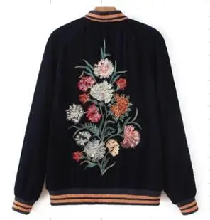 WISHBOP Woman Navy Velvet FLORAL EMBROIDERED BOMBER JACKET Coat stretch collar cuffs hem Side band sleeves side Pockets
WISHBOP Woman Navy Velvet FLORAL EMBROIDERED BOMBER JACKET Coat stretch collar cuffs hem Side band sleeves side Pockets