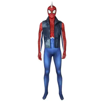 PS4 Game Marvel's Spider-Man Cosplay Spider-Punk Rock Costume Jumpsuit Zentai Bodysuit Vest Superhero Halloween Carnival Outfit
PS4 Game Marvel's Spider-Man Cosplay Spider-Punk Rock Costume Jumpsuit Zentai Bodysuit Vest Superhero Halloween Carnival Outfit
