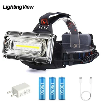 Lightingview Brightest Outdoor COB LED Headlamp 3 Lighting Modes and Red/Blue Strobe 18650 Battery Waterproof Hunting Fishing
Lightingview Brightest Outdoor COB LED Headlamp 3 Lighting Modes and Red/Blue Strobe 18650 Battery Waterproof Hunting Fishing