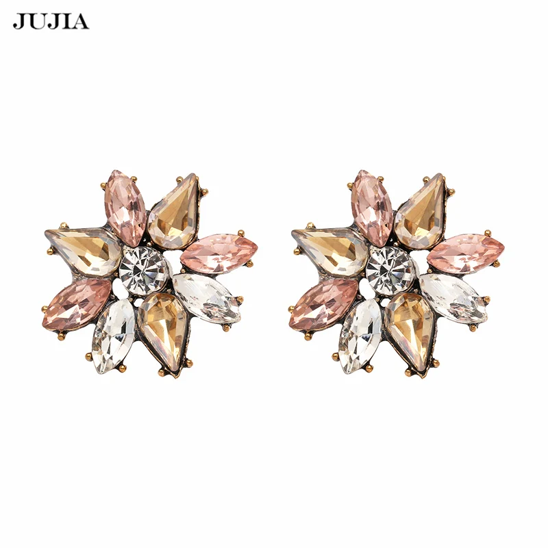 JUJIA Vintage Luxury Jewelry For Women Rhinestone Crystal Stud Earrings Female Wholesale Brincos
JUJIA Vintage Luxury Jewelry For Women Rhinestone Crystal Stud Earrings Female Wholesale Brincos