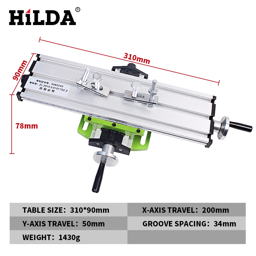 HILDA Miniature Precision Multifunction Milling Machine Table Drill Vise Fixture Worktable X Y-axis Adjustment Coordinate Bench
HILDA Miniature Precision Multifunction Milling Machine Table Drill Vise Fixture Worktable X Y-axis Adjustment Coordinate Bench