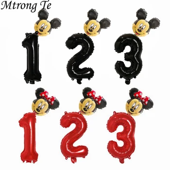 2pcs 30inch Red black Number foil Balloons kid boys girls 1 2 3 4st Birthday Mickey Minnie head Foil Balloon Party decorations
2pcs 30inch Red black Number foil Balloons kid boys girls 1 2 3 4st Birthday Mickey Minnie head Foil Balloon Party decorations