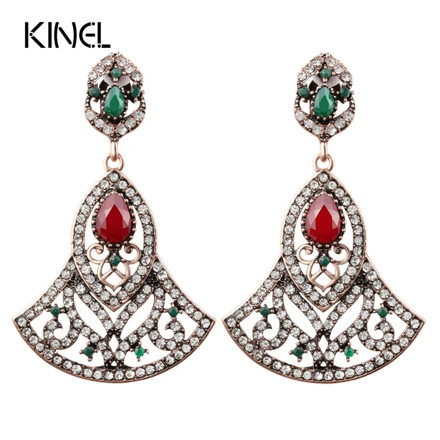 Luxury Big Earrings For Women In Drop Earrings Turkish Style Ancient Gold Color Party Accessories Crystal Vintage Jewelry
Luxury Big Earrings For Women In Drop Earrings Turkish Style Ancient Gold Color Party Accessories Crystal Vintage Jewelry
