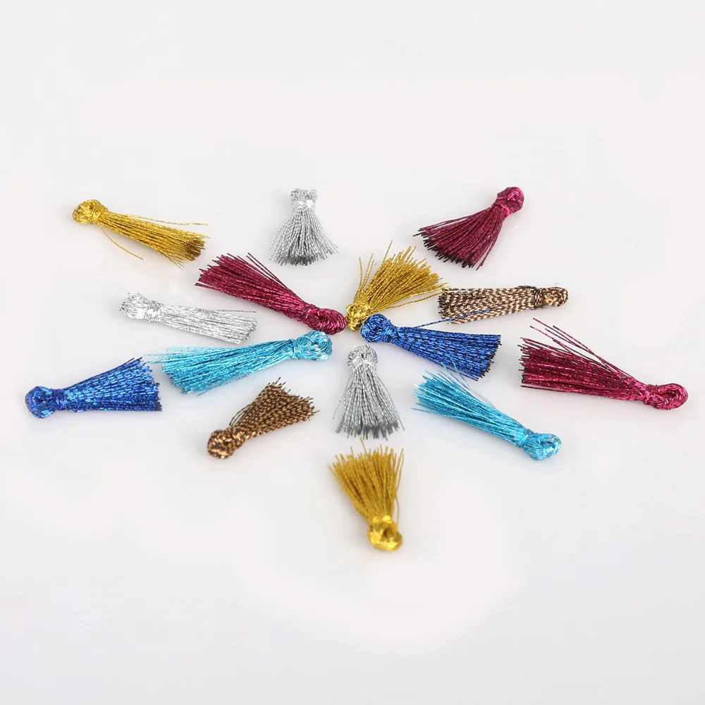 20pcs/lot 15mm Small Mini Satin Tassel Charms Pendants for DIY Jewelry Making Earring Necklace Findings Bag Curtain Accessories
20pcs/lot 15mm Small Mini Satin Tassel Charms Pendants for DIY Jewelry Making Earring Necklace Findings Bag Curtain Accessories