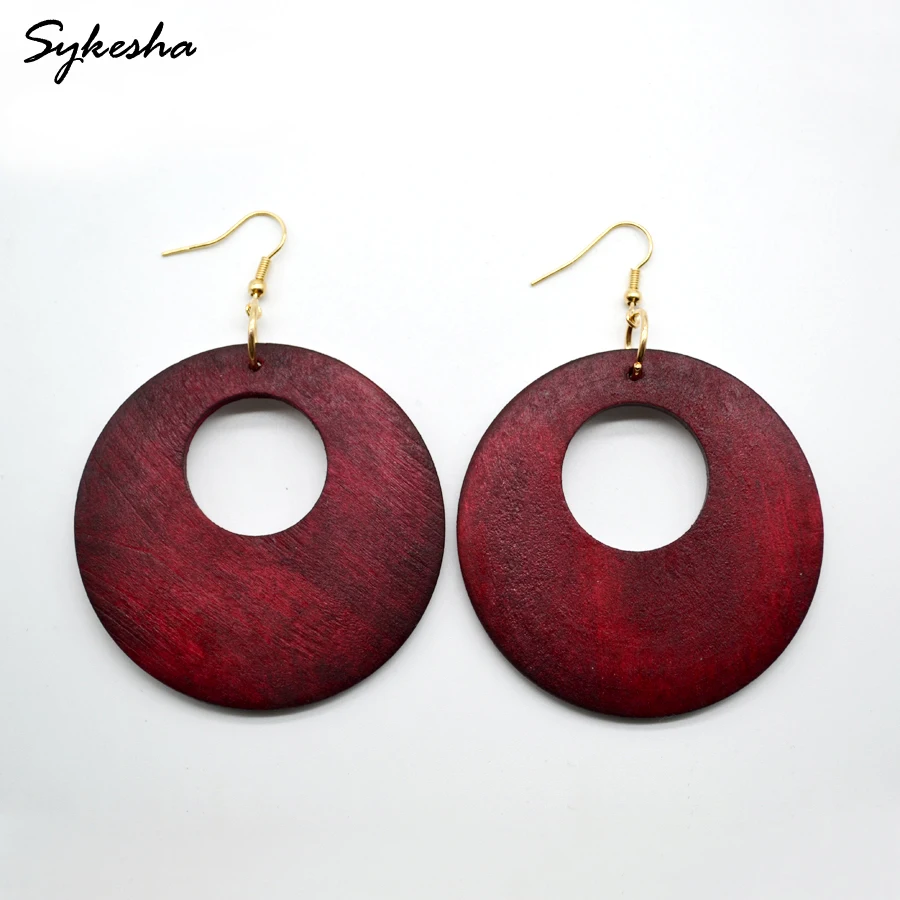 2019 5 Colors Woman Fashion New Design African Hollow Wood Earrings Drop Dangle Jewelry Big Round Personality Bohemia Earrings
2019 5 Colors Woman Fashion New Design African Hollow Wood Earrings Drop Dangle Jewelry Big Round Personality Bohemia Earrings
