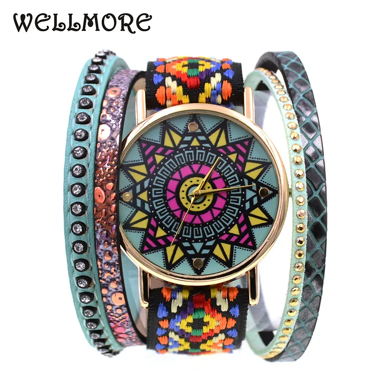 WELLMORE 2018 new style leather bracelet watch fashion&casual Color geometry quartz Wristwatches for women
WELLMORE 2018 new style leather bracelet watch fashion&casual Color geometry quartz Wristwatches for women