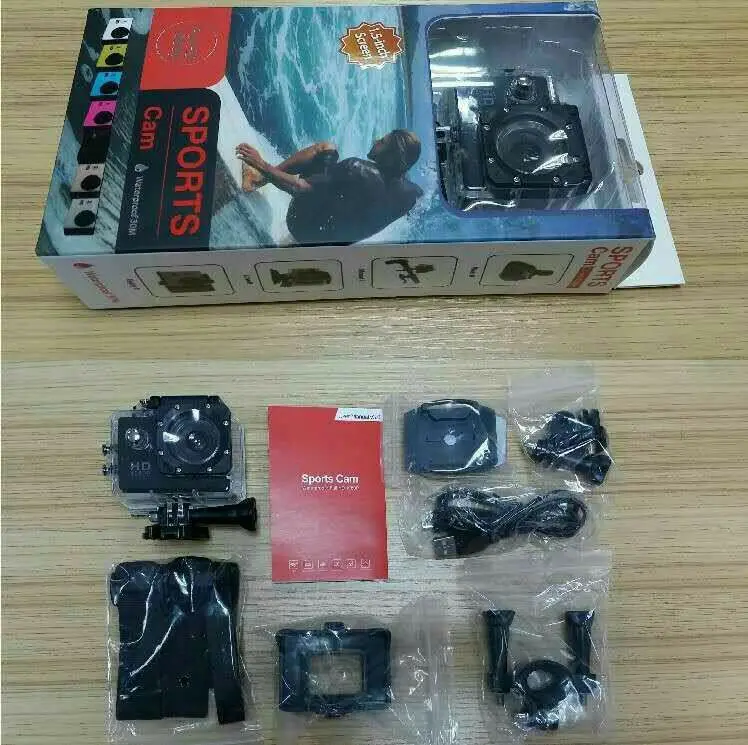 Sport Action Camera 4k 2 LCD Screen