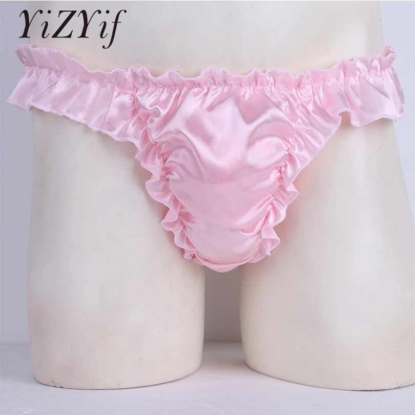 YiZYiF Mens Underwear Sexy Sissy Gay Soft Shiny Lingerie Ruffled Frilly Sissy panties Bikini Briefs Thong Underwear Underpants
YiZYiF Mens Underwear Sexy Sissy Gay Soft Shiny Lingerie Ruffled Frilly Sissy panties Bikini Briefs Thong Underwear Underpants
