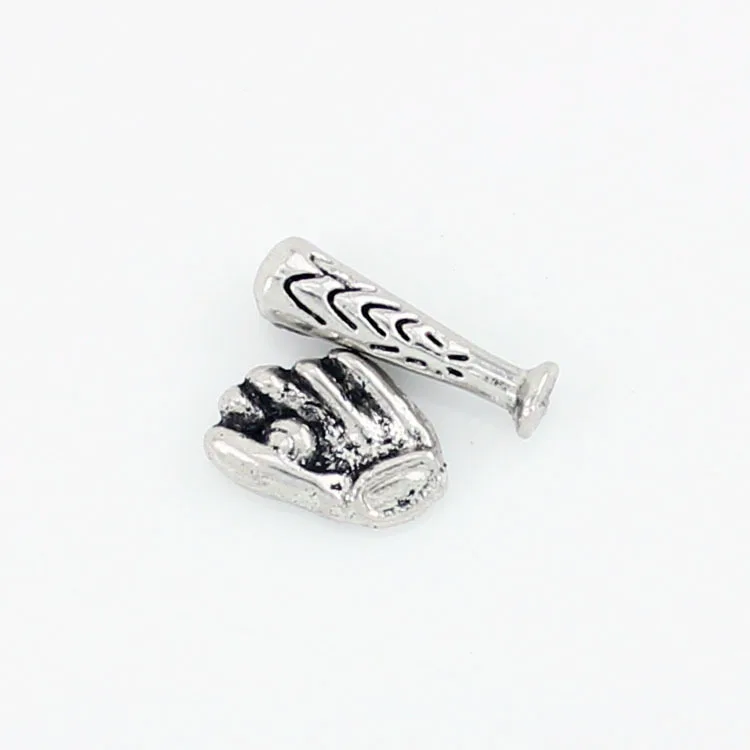 Hot selling mix silver baseball bat and glove floating charms living glass memory floating locket
Hot selling mix silver baseball bat and glove floating charms living glass memory floating locket