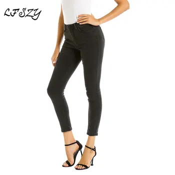 Boyfriend jeans for Women 2019 Ladies New Stretch Washed Slim jeans Ladies Hole Black Denim pants feet pants More Size S-XL
Boyfriend jeans for Women 2019 Ladies New Stretch Washed Slim jeans Ladies Hole Black Denim pants feet pants More Size S-XL