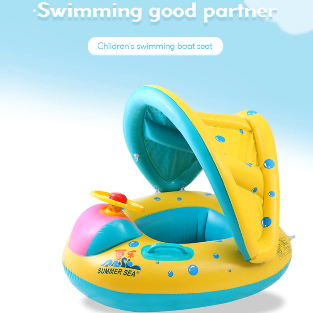 Summer 2018 Safe PVC Inflatable Baby Swimming Ring Pool Water bath toys Infant Swim Ring Kids Swimming Pool Float Sunshade Seat
Summer 2018 Safe PVC Inflatable Baby Swimming Ring Pool Water bath toys Infant Swim Ring Kids Swimming Pool Float Sunshade Seat